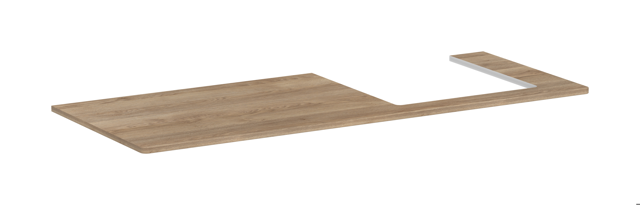 HG Konsole Xelu Q 1360x540 mm m.Aus.rechts f.AWT ge 500x480 mm ECHN
