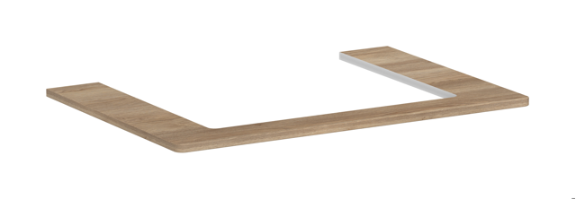 HG Konsole Xelu Q 780x540 mm m.Aus.mittig f.AWT ge 600x480 mm ECHN