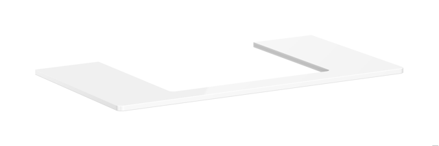 HG Konsole Xelu Q 980x540 mm m.Aus.mittig f.AWT ge 600x480 mm we hgl