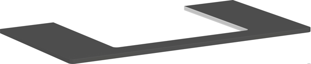 HG Konsole Xelu Q 980x540 mm m.Aus.mittig f.AWT ge 600x480 mm DGM