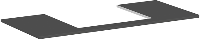 HG Konsole Xelu Q 1180x540 mm m.Aus.mittig f.AWT ge 600x480 mm DGM