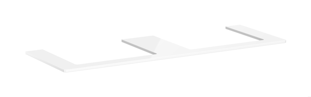 HG Konsole Xelu Q 1560x540 mm m.2 Ausschnitten f.AWT geschliff.we hgl