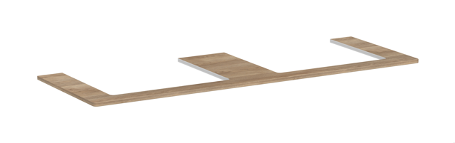 HG Konsole Xelu Q 1560x540 mm m.2 Ausschnitten f.AWT geschliffen ECHN