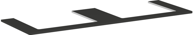 HG Konsole Xelu Q 1560x540 mm m.2 Ausschnitten f.AWT geschliffen DGM