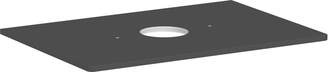 HG Konsole Xelu Q 780x540 mm m.Aus.mittig f.AWT ohne Hahnloch DGM