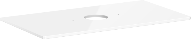 HG Konsole Xelu Q 980x540 mm m.Aus.mittig f.AWT ohne Hahnloch we hgl