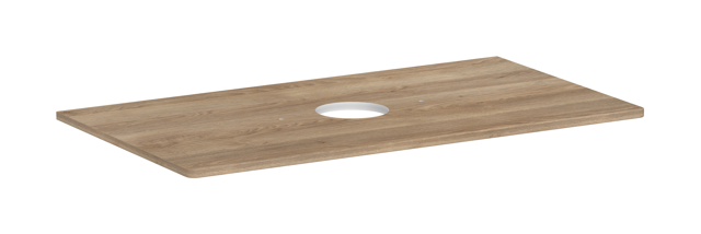 HG Konsole Xelu Q 980x540 mm m.Aus.mittig f.AWT ohne Hahnloch ECHN