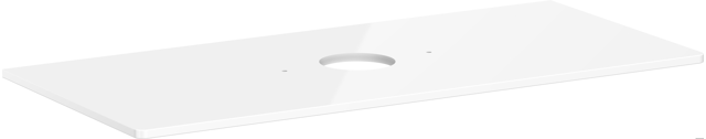 HG Konsole Xelu Q 1180x540 mm m.Aus.mittig f.AWT ohne Hahnloch we hgl