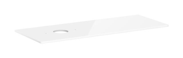 HG Konsole Xelu Q 1360x540 mm m.Aus. links f.AWT ohne Hahnloch we hgl