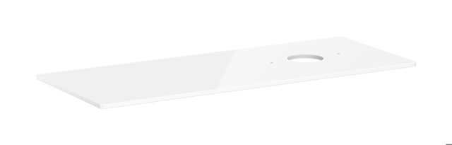 HG Konsole Xelu Q 1360x540 mm m.Aus. rechts f.AWT ohne Hahnloch we hgl