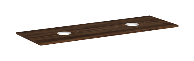 HG Konsole Xelu Q 1560x540 mm mit 2 Ausschnitten für AWT o.Hl.NBD