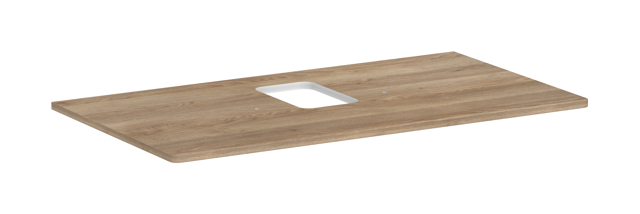 HG Konsole Xelu Q 980x540 mm m.Aus.mittig f.AWT m.Hahnloch ECHN