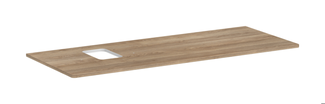 HG Konsole Xelu Q 1360x540 mm m.Aus.links f.AWT m.Hahnloch ECHN