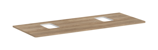 HG Konsole Xelu Q 1360x540 mm mit 2 Ausschnitten für AWT m.Hl.ECHN