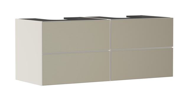 HG Waschtischunterschrank Xevolos E Sbma 1370/550mm mit 4 SK f.Kons.m.WT ge BZs
