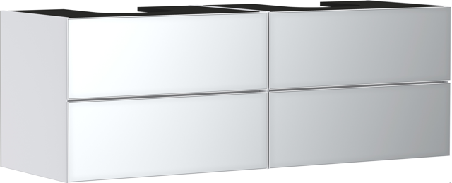 HG Waschtischunterschrank Xevolos E MW 1570/550mm mit 4 SK f.Kons.m.WT ge Wme