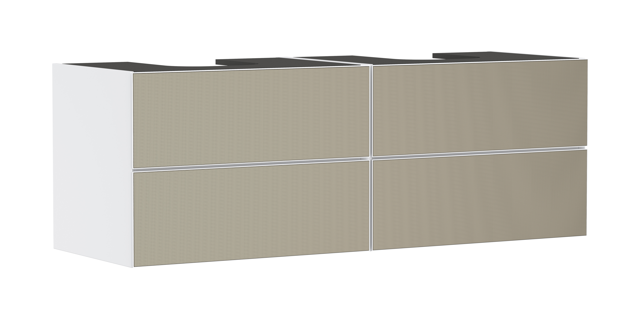 HG Waschtischunterschrank Xevolos E MW 1570/550mm mit 4 SK f.Kons.m.WT ge BZs