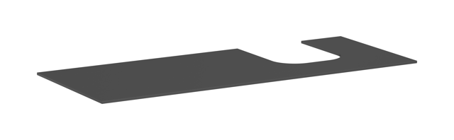 HG Konsole Xevolos E 1370/550mm m.Ausschnit.re f.WTge 500/480mm SGma