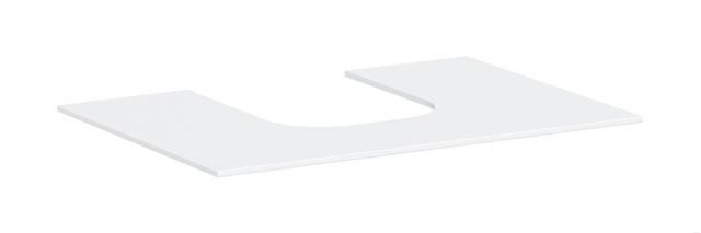 HG Konsole Xevolos E 780/550mm m.Ausschnit.mi.f.WTge 600/480mm Mattweiß