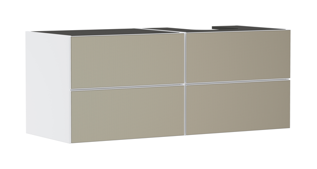 HG Waschtischunterschrank Xevolos E MW 1370/550mm m.4SK f.Kons.m. AWT ge re BZs