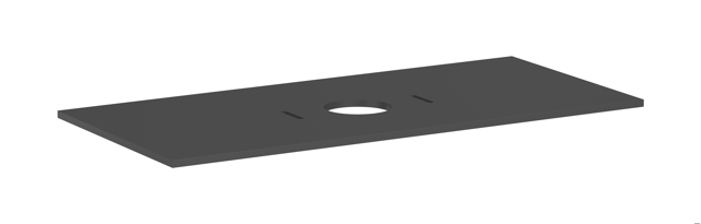 HG Konsole Xilesa E 1180x550mm m.Ausschnitt mitt.Aufsatzwasch.o.Hl SGma