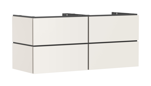 HG Waschtischunterschrank Xilesa E 1375x550mm 4SK PO Ko.m.AWT/AWTge SBma