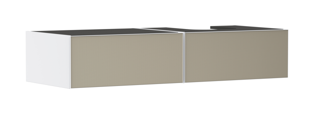 HG Waschtischunterschrank Xevolos E MW 1370x550mm m.2SK f.Kon.AWT/AWTge re.BZs