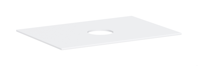 HG Konsole Xevolos E 780x550 mm m.Ausschnitt mittig f.AWT o.Hahnloch MW