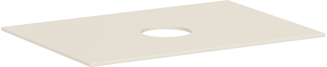 HG Konsole Xevolos E 780x550 mm m.Ausschnitt mittig f.AWT o.Hahnloch SBm