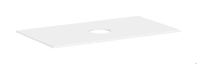 HG Konsole Xevolos E 980x550 mm m.Ausschnitt mittig f.AWT o.Hahnloch MW