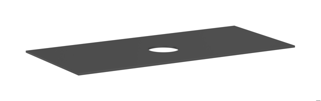 HG Konsole Xevolos E 1180x500 mm m.Ausschnitt mittig f.AWT o.Hahnloch SGm
