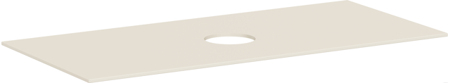 HG Konsole Xevolos E 1180x500 mm m.Ausschnitt mittig f.AWT o.Hahnloch SBm