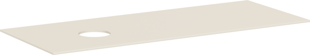 HG Konsole Xevolos E 1370x550 mm m.Ausschnitt li.f.AWT o.Hahnloch SBma
