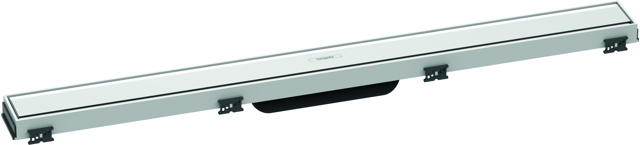 HG RainDrain Match Duschrinne 800 mm mit höhenverstellbaren Rahmen weiß