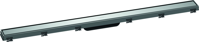 HG RainDrain Match Duschrinne 1000 mm mit höhenverstellbaren Rahmen chrom