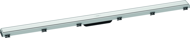 HG RainDrain Match Duschrinne 1200 mm mit höhenverstellbaren Rahmen weiß