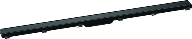 HG RainDrain Match Duschrinne 1200 mm mit höhenverstellbaren Rahmen schwarz