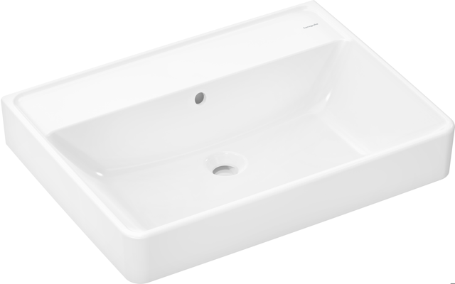 HG Waschtisch Xanuia Q 650x480mm ohne Hahnloch m.Überlauf weiß