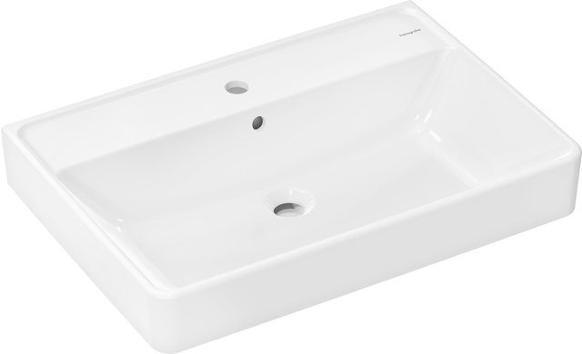 HG Aufsatzwaschtisch geschli.Xanuia Q 700/480mm mit Hahnloch u.Überlauf weiß
