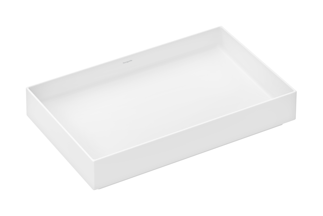 HG Aufsatzwaschtisch Xuniva Evo E 650x400mm o.Hahnloch u.Überlauf MW