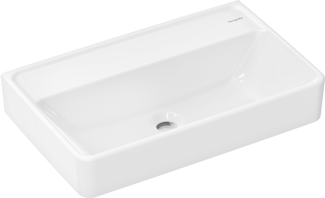 HG Waschtisch Compact Xanuia Q 600x370mm ohne Hahnloch u.Überlauf,SmartClean weiß