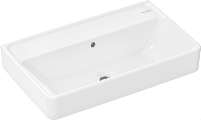HG Waschtisch Compact Xanuia Q 650x390mm ohne Hahnloch m.Überlauf,SmartClean weiß