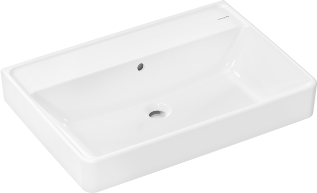 HG Waschtisch Xanuia Q 700x480mm ohne Hahnloch m.Überlauf, SMC weiß