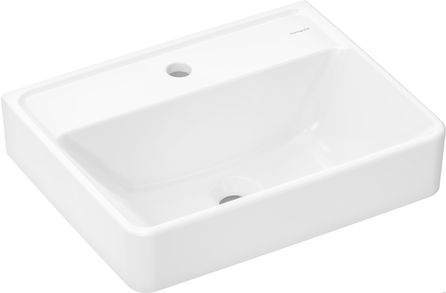 HG Handwaschbecken Xanuia Q 500x390 mm m.Hahnloch ohne Überlauf, SMC weiß