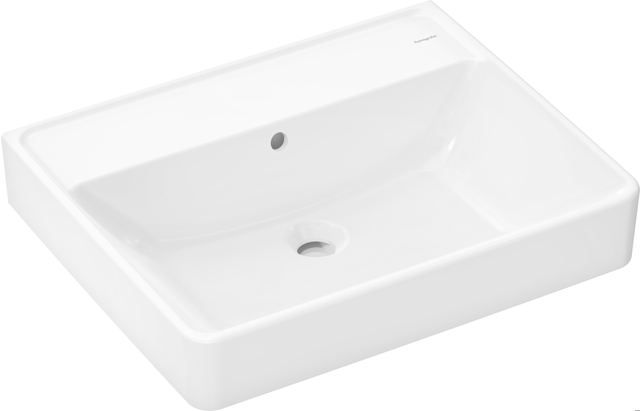 HG Waschtisch Xanuia Q 600x480mm ohne Hahnloch m.Überlauf,SMC weiß