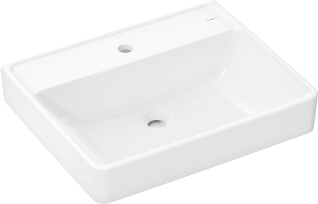 HG Waschtisch Xanuia Q 600x480mm m.Hahnloch ohne Überlauf, SMC weiß