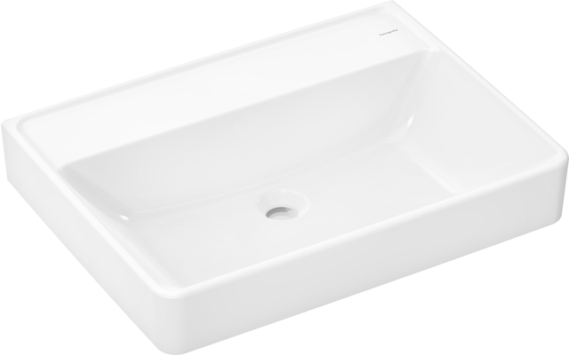 HG Waschtisch Xanuia Q 650x480mm ohne Hahnloch und Überlauf, SMC weiß