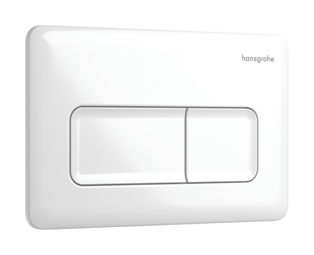HG Betätigungsplatte iFrame Original Q mit 2-Mengen-Spülung weiss