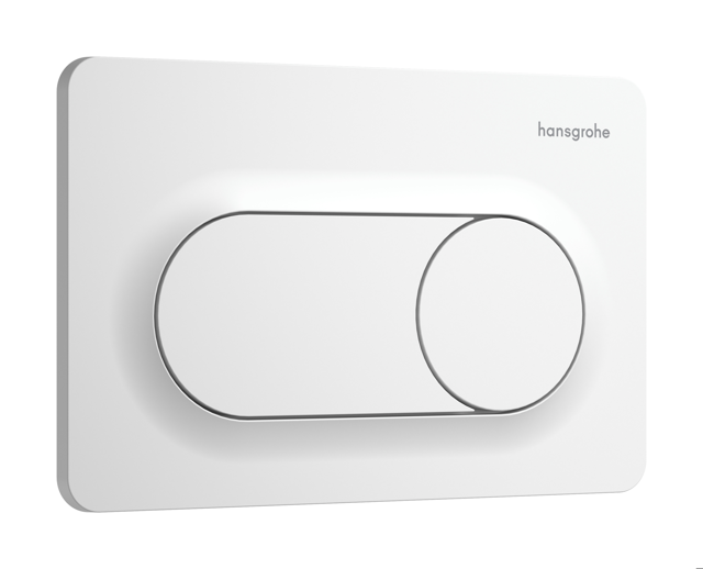 HG Betätigungsplatte iFrame Original S mit 2-Mengen-Spülung mattweiss