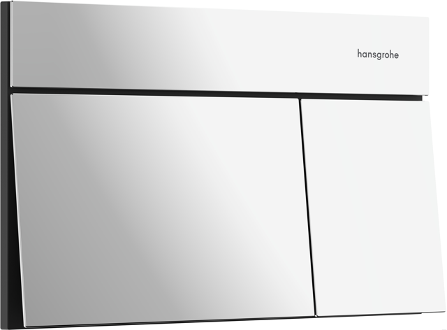 HG Betätigungsplatte iFrame Element E mit 2-Mengen-Spülung chrom